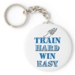 Train hard  Win Easy - Track and Field Key Chains