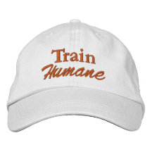 Train Humane Embroidered Hats