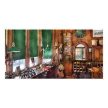 Train - le bureau de chefs de gare photocartes