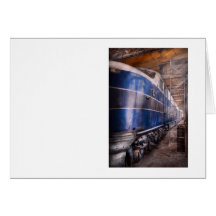 Train - l'installation d'entretien carte de vœux