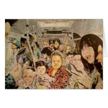 Train Millenieum Greeting Cards