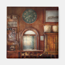 Train - Office - The ticket takers window Refrigerator Magnets