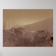 Train Station and Coal Depot by Gustave Le Grey Poster