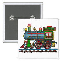 Train Steam Engine Choo Choo Pins