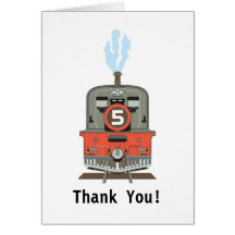 Train Thank You Card