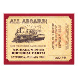 Train Ticket Invitations