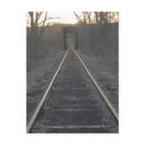 Train Tracks Postcard