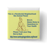 Train your dog not to bark buttons