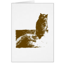 Trained Owl Greeting Card
