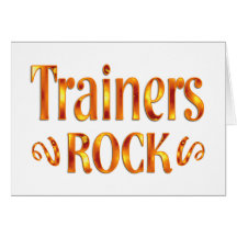 Trainers Rock Greeting Card