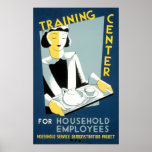 Training Center For Household Employees Poster