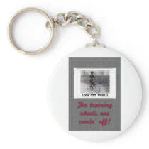 Training Wheels Funny Retro Graduation Keychain