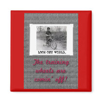 Training Wheels Funny Retro Graduation Magnets