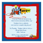 Trains and Planes..... Baby Shower Personalized Announcement