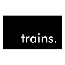 trains. business card
