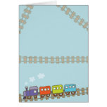 Trains de jouet cartes de vœux