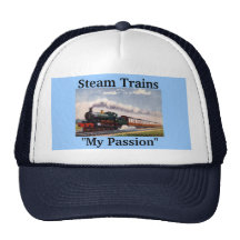 Trains de vapeur, "ma passion " casquette de camionneur