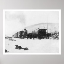 Trains & Dogs Alaska 1916 Posters