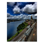 Trains on the Willamette Postcard