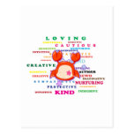 Traits de signe de zodiaque de Cancer Cartes Postales
