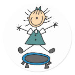 Trampoline Stick Figure Stickers Sticker