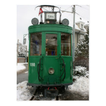 Trams suisses au dépôt de BVB M-Parc, Bâle Carte Postale