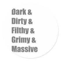 Trance House Techno Electro Dance Rave shirt Round Stickers
