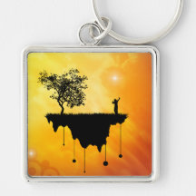 Tranche de la terre porte-clef