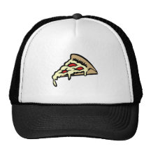 Tranche de pizza casquettes