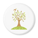 Tranquil Autumn Scene Fridge Magnets