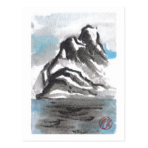 Tranquil Blue Mountain Landscape Postcard