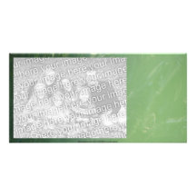 tranquil green water ripples picture card