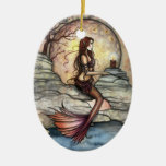 Tranquil Lagoon Mermaid Art Ornament