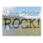 Tranquil River; Yukon Chicks ROCK! Postcard