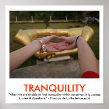 TRANQUILITY motivational poster
