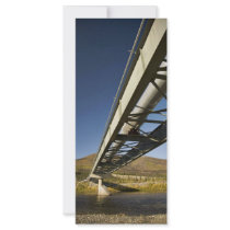 Trans Alaska oil pipeline crossing South fork Koyu Rack Card Design