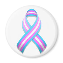 Trans Awareness Ribbon Magnet