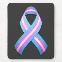 Trans Awareness Ribbon Mousepad