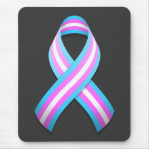 Trans Awareness Ribbon Mousepad