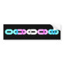 Trans Morse Code Bar Dark Bumper Sticker