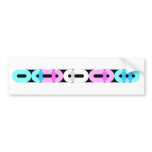 Trans Morse Code Bar Light Bumper Sticker