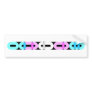Trans Morse Code Bar Light Bumper Sticker