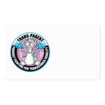 Trans-Parent Cat Fighter Business Card Template