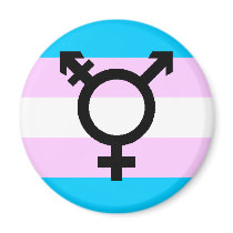 Trans Pride magnet - with symbol