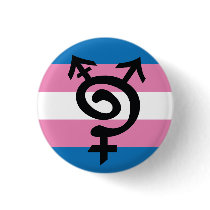 Trans* Symbol Pinback Buttons
