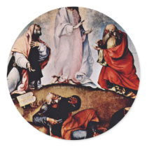 Transfiguration By Lotto Lorenzo (Best Quality) Round Sticker