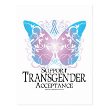Transgender Butterfly Postcard