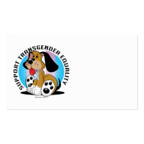 Transgender Equality Dog Business Card Template