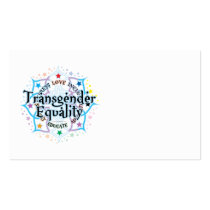 Transgender Equality Lotus Business Card