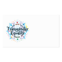 Transgender Equality Lotus Business Card
